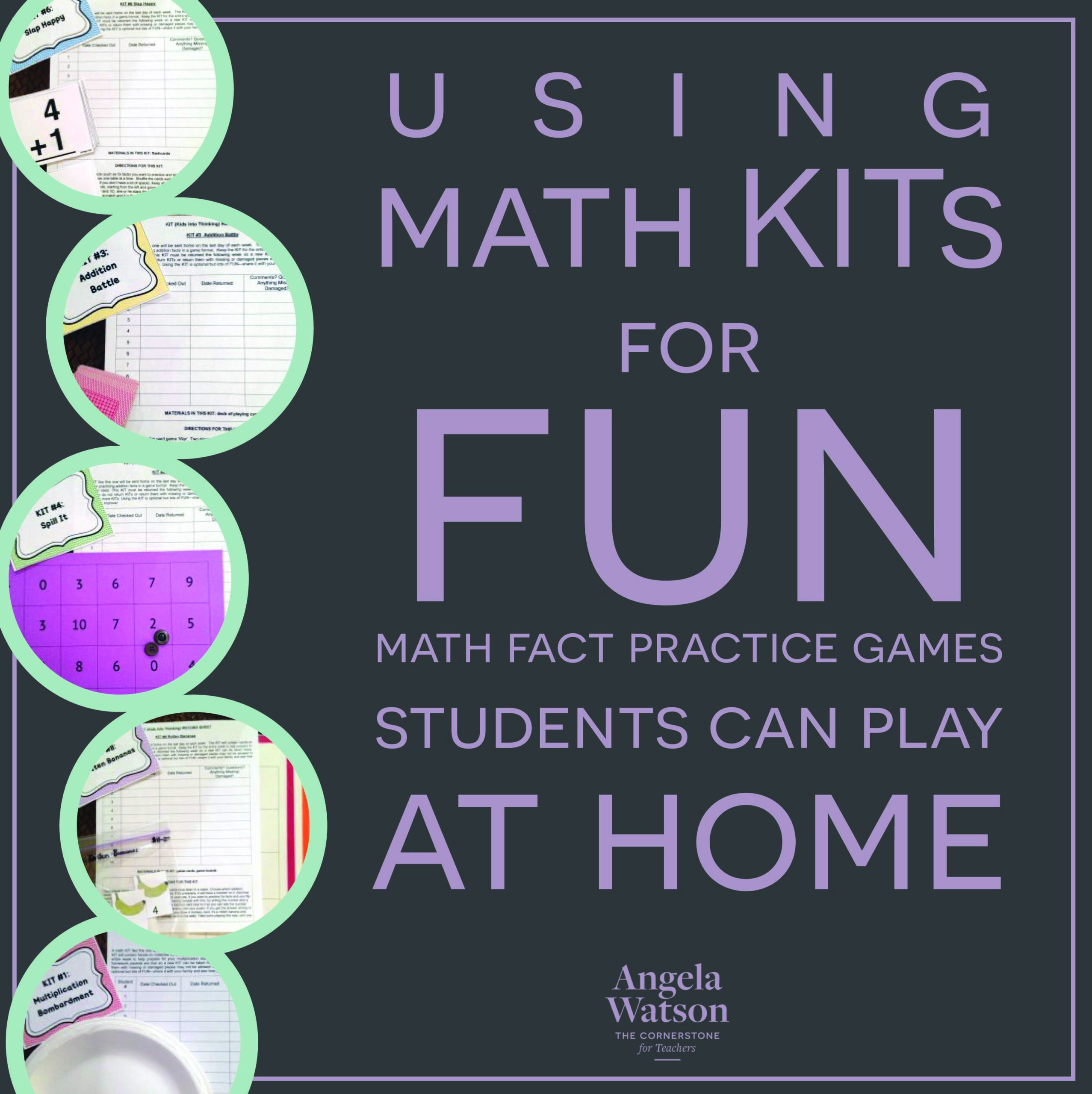 Truth For Teachers | Using math KITs for fun math fact practice games ...